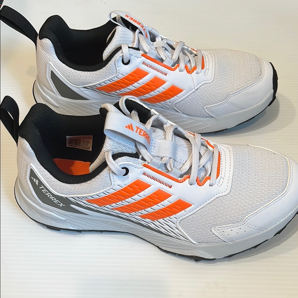 Adidas Terrex Trail Sneakers-White and Bright Orange - Picture 5 of 6
